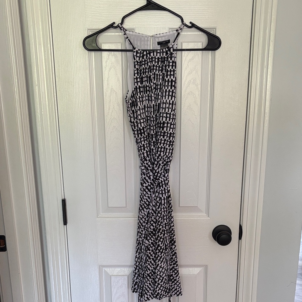 Ann Taylor Monochrome Striped Dress
